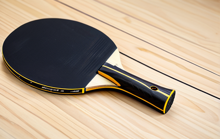 Professional Table Tennis Equipment Presentation**

"A close-up shot of a professionally arranged table tennis racket, showcasing the different layers of wood, carbon, rubber, and sponge, fully clothed, appropriate content, safe for work, studio lighting, perfect anatomy, natural proportions, professional product photography, high quality, modest."

**