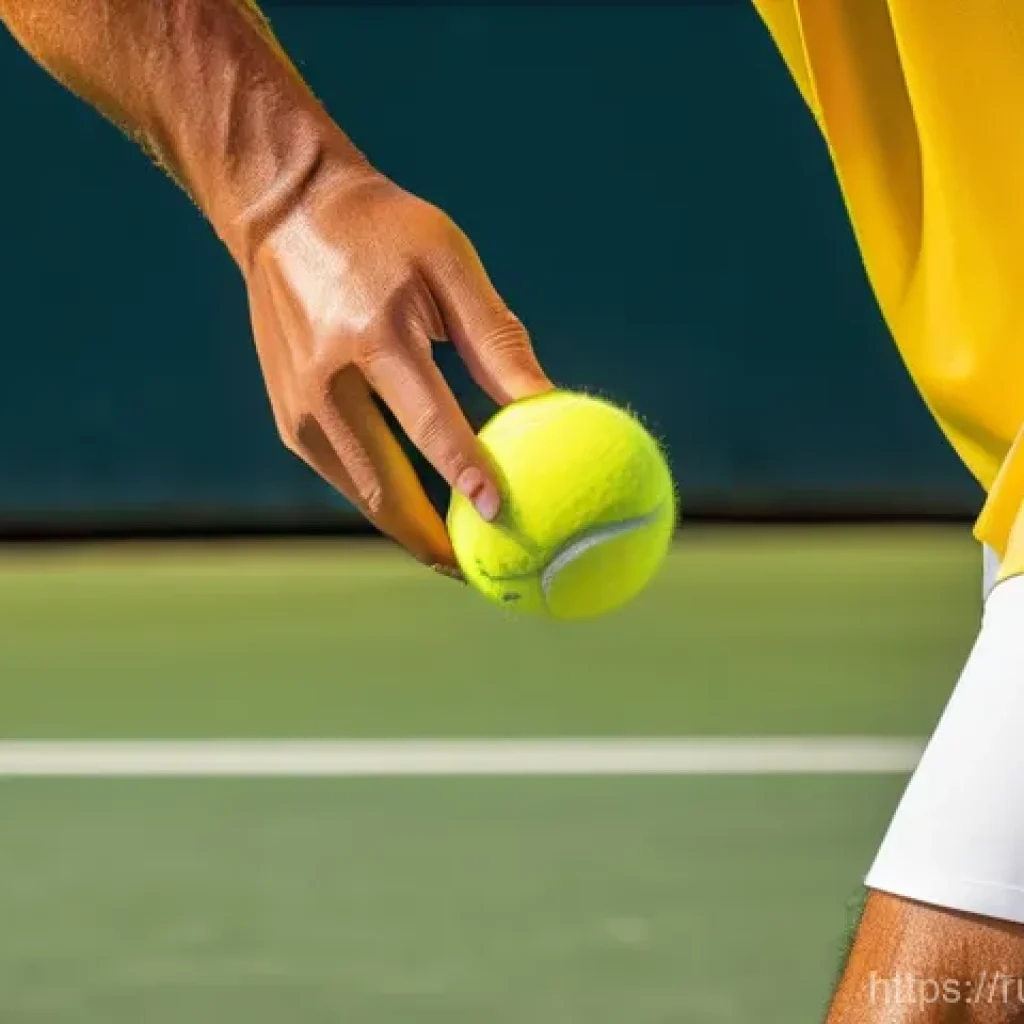 테니스 공 종류와 선택 기준 - **Prompt 1: The Focused Connection**
"A close-up, dynamic shot of an adult tennis player (male o...