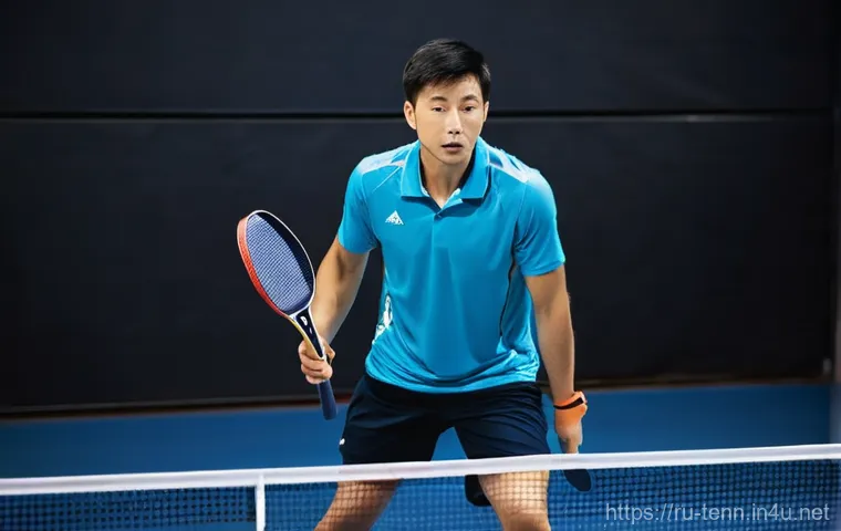 탁구 실전 경기 전략 - **Prompt 2: Dynamic Adaptation on the Table**
"A dynamic, action-packed image showcasing a male ... 탁구 실전 경기 전략 - **Prompt 2: Dynamic Adaptation on the Table**
"A dynamic, action-packed image showcasing a male ...