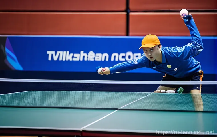 탁구 공과 라켓의 궁합 - Here are three detailed image prompts: 탁구 공과 라켓의 궁합 - Here are three detailed image prompts: